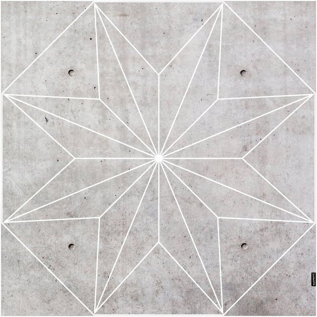 Vinylteppich »Buddy Concrete Star«, MySpotti, quadratisch, Höhe 0,5 mm, eckig, wasserfest und statisch haftend-Teppiche-Inspirationen