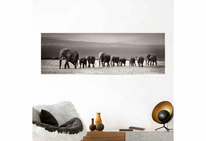 Reinders! Poster »Elefantenherde auf Reise«, (1 Stück)-Bilder-Ideen für dein Zuhause von Home Trends