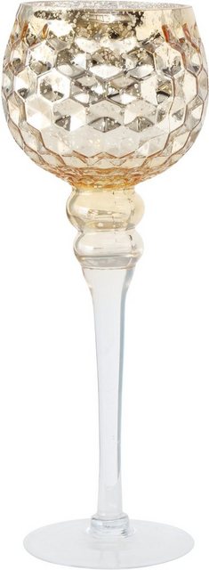 BOLTZE Windlicht »Manou« (Set, 3 Stück), Durchmesser ca. 12 cm, goldfarben lackiert-Kerzenhalter-Inspirationen