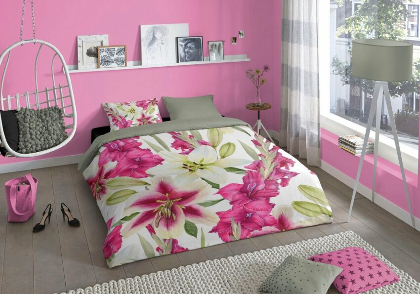 Wendebettwäsche »Fleurie«, good morning, mit Blumen-Bettwäsche-Ideen für dein Zuhause von Home Trends