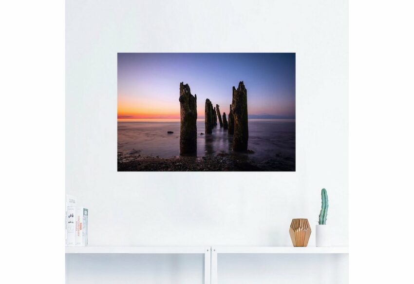 Artland Wandbild »Buhnen an der Ostsee bei Kühlungsborn«, Küstenbilder (1 Stück), in vielen Größen & Produktarten - Alubild / Outdoorbild für den Außenbereich, Leinwandbild, Poster, Wandaufkleber / Wandtattoo auch für Badezimmer geeignet-Bilder-Ideen für dein Zuhause von Home Trends