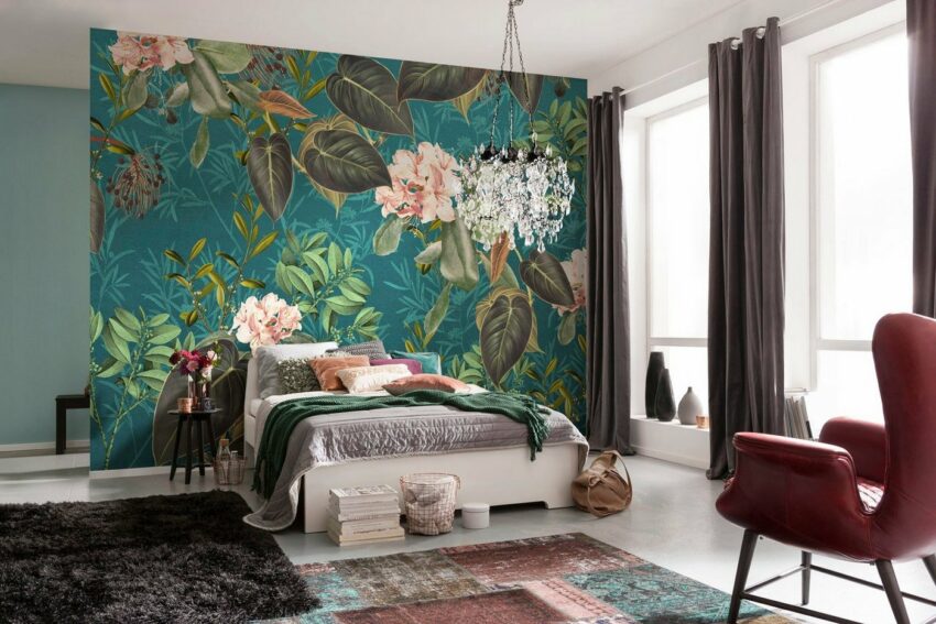 Komar Fototapete »Jacinta«, glatt, bedruckt, floral, realistisch-Tapeten-Ideen für dein Zuhause von Home Trends