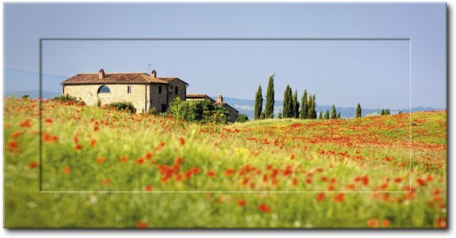 Artland Wandbild »Toskanische rote Mohnblumen«, Blumenwiese (1 Stück)-Bilder-Inspirationen