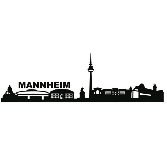 Wall-Art Wandtattoo »Stadt Skyline Mannheim 120cm« (1 Stück)-Wandtattoos-Inspirationen