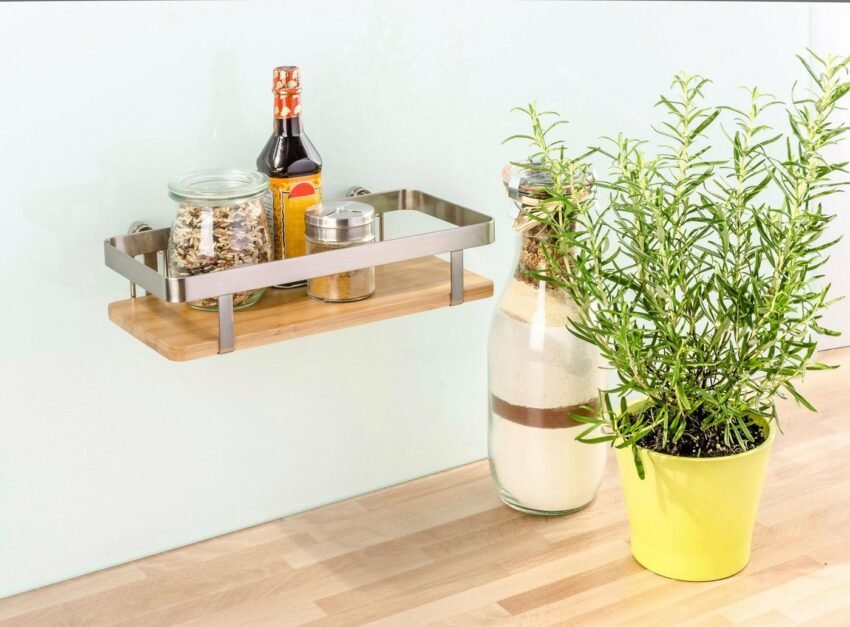 WENKO Gewürzregal »Premium«, mit Befestigung ohne Bohren, Gr. 25 x 12 cm-Regale-Ideen für dein Zuhause von Home Trends