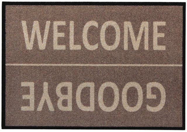 Fußmatte »Diavolo, Welcome«, Andiamo, rechteckig, Höhe 5 mm, Schmutzfangmatte, mit Spruch, In- und Outdoor geeignet, waschbar-Fußmatten-Inspirationen
