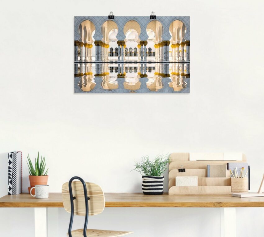 Artland Wandbild »Scheich-Zayid-Moschee«, Gebäude (1 Stück), in vielen Größen & Produktarten - Alubild / Outdoorbild für den Außenbereich, Leinwandbild, Poster, Wandaufkleber / Wandtattoo auch für Badezimmer geeignet-Bilder-Ideen für dein Zuhause von Home Trends
