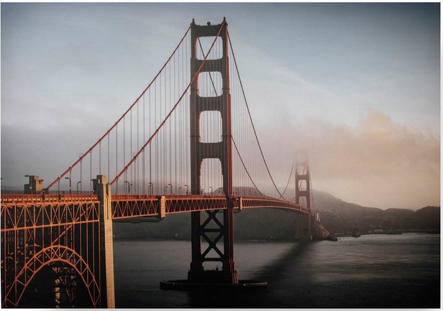 Art for the home Leinwandbild »Golden Gate bridge«, (1 Stück)-Bilder-Inspirationen