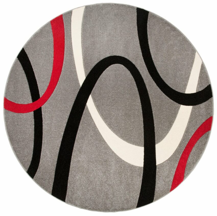 Teppich »Bill«, my home, rund, Höhe 10 mm, mit Handgearbeiteten Konturenschnitt, Wohnzimmer-Teppiche-Ideen für dein Zuhause von Home Trends
