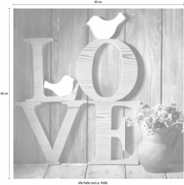 Home affaire Leinwandbild »Love Sephia«, 40/40 cm-Bilder-Inspirationen