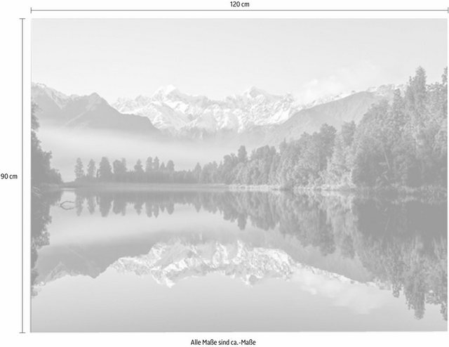 Home affaire Leinwandbild »New Zealand - Neuseeland«, Natur, Wald, Berge, Landschaft, 120/90 cm-Bilder-Inspirationen