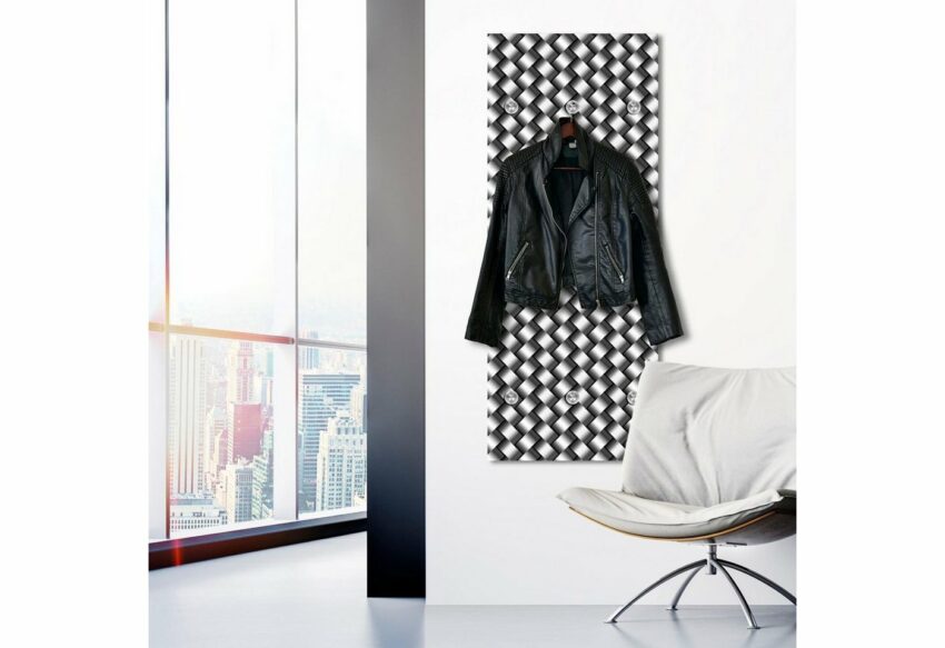 queence Garderobenpaneel »Flechtmuster«, mit 6 Haken, 50 x 120 cm-Garderoben-Ideen für dein Zuhause von Home Trends