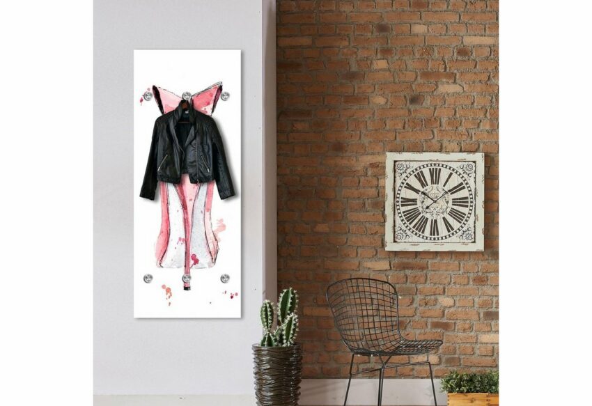 queence Garderobenpaneel »High Heel von hinten«, mit 6 Haken, 50 x 120 cm-Garderoben-Ideen für dein Zuhause von Home Trends