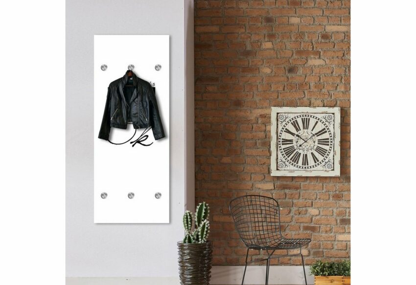 queence Garderobenpaneel »It´s Monday but …«, mit 6 Haken, 50 x 120 cm-Garderoben-Ideen für dein Zuhause von Home Trends