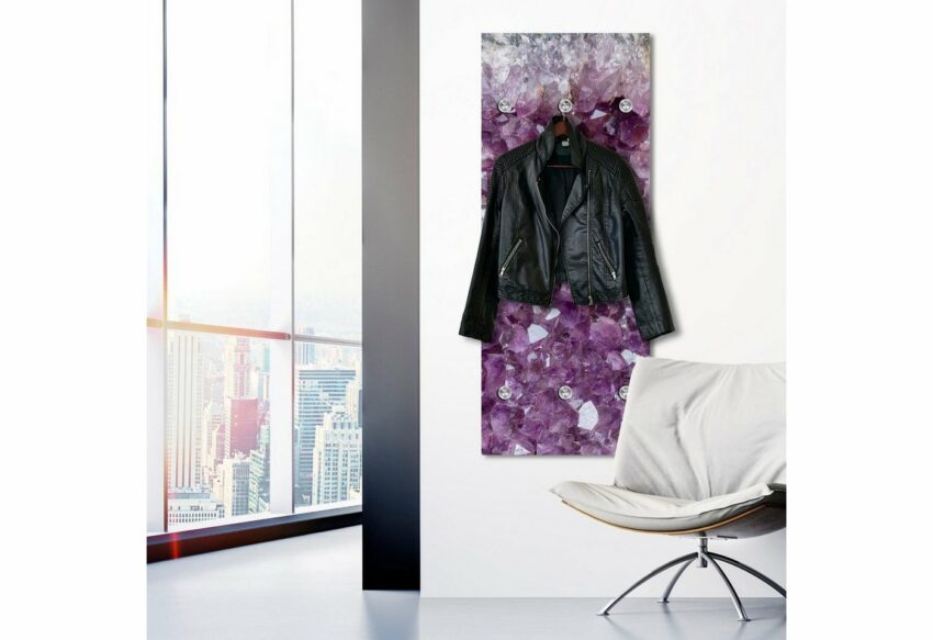 queence Garderobenpaneel »Kristalle«, mit 6 Haken, 50 x 120 cm-Garderoben-Ideen für dein Zuhause von Home Trends