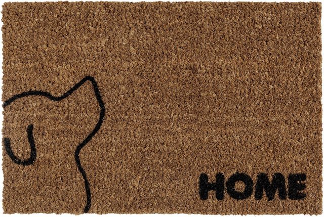 Fußmatte »Kokos Hund«, Andiamo, rechteckig, Höhe 17 mm, Schmutzfangmatte, mit Spruch, In- und Outdoor geeignet-Fußmatten-Inspirationen