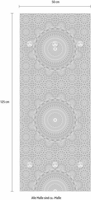 queence Garderobenpaneel »Blumen«, mit 6 Haken, 50 x 120 cm-Garderoben-Inspirationen