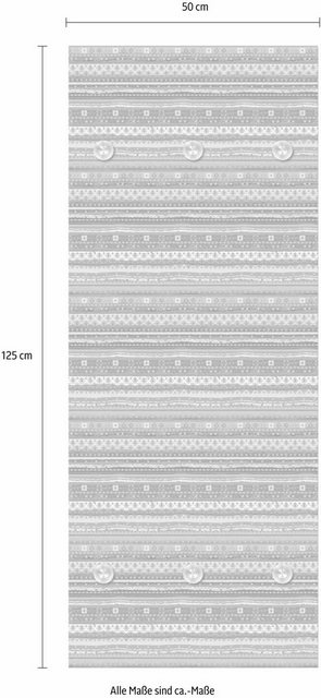 queence Garderobenpaneel »Streifen quer«, mit 6 Haken, 50 x 120 cm-Garderoben-Inspirationen