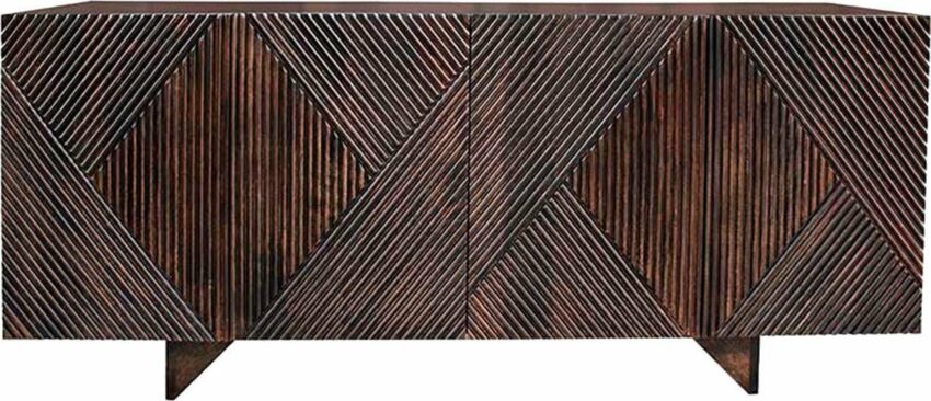Home affaire Sideboard »Dove«, mit schönen Fräsungen im Schachbrettmuster auf den Fronten der Türen, Breite 177 cm-Sideboards-Ideen für dein Zuhause von Home Trends
