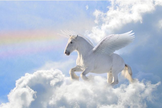 Papermoon Fototapete »Pegasus in the Clouds«, glatt-Tapeten-Inspirationen
