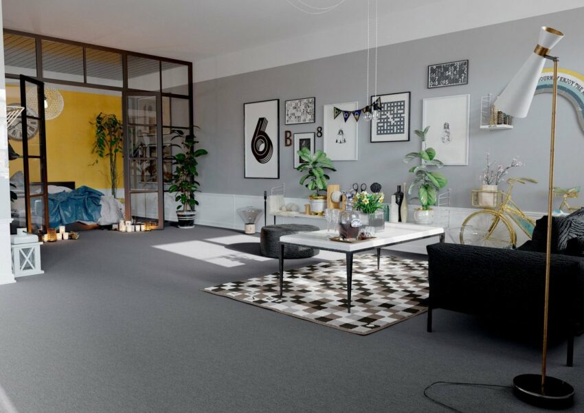 Teppichfliese »Neapel«, Renowerk, quadratisch, Höhe 6 mm, selbstliegend-Teppiche-Ideen für dein Zuhause von Home Trends