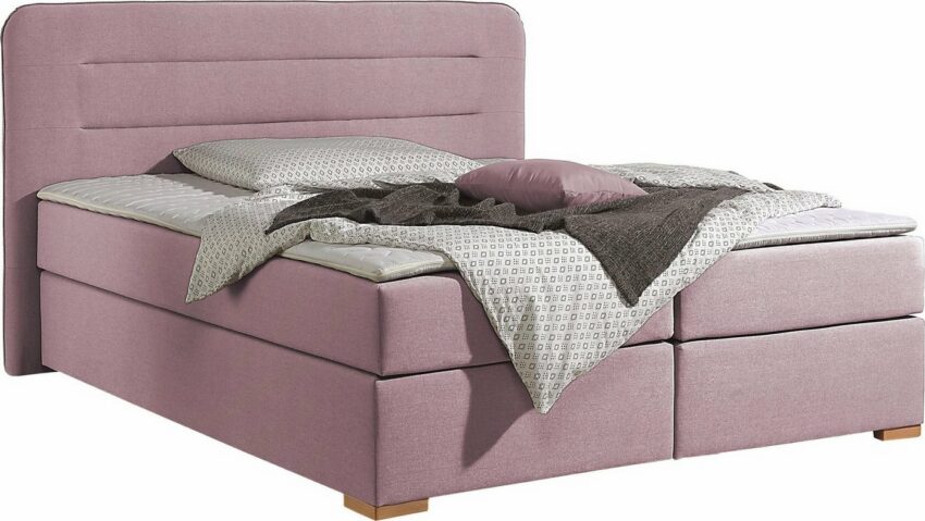 Home affaire Boxspringbett »Manchester«, 5 Breiten, 3 Ausführungen, 2 Härtegraden, Topper, Steppung-Betten-Ideen für dein Zuhause von Home Trends