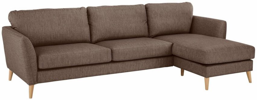 Home affaire Ecksofa »Marseille«, in skandinavischem Stil, in 3 Bezugsqualitäten, mit Holz-Beinen-Sofas-Ideen für dein Zuhause von Home Trends
