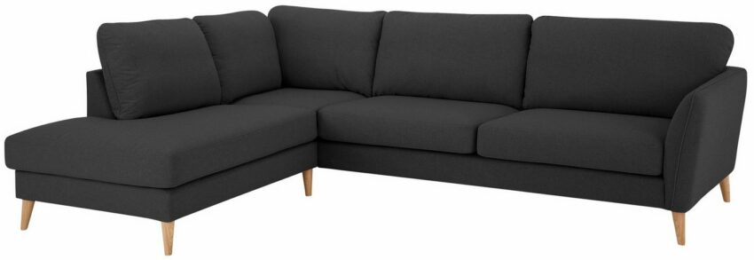 Home affaire Ecksofa »Marseille«, skandinavischer Stil, 3 Bezugsqualitäten, mit Holz-Beinen und Ottomane-Sofas-Ideen für dein Zuhause von Home Trends