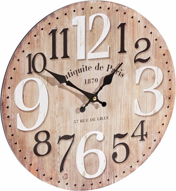 Home affaire Wanduhr »PARIS« (rund, Ø 33,8 cm)-Uhren-Inspirationen