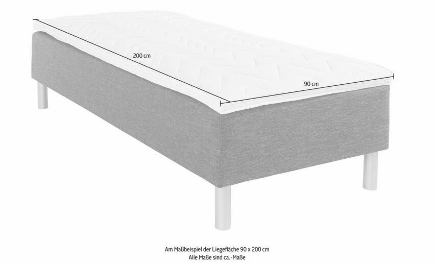 Breckle Boxspringbett, ohne Kopfeil, inkl. Topper-Betten-Ideen für dein Zuhause von Home Trends