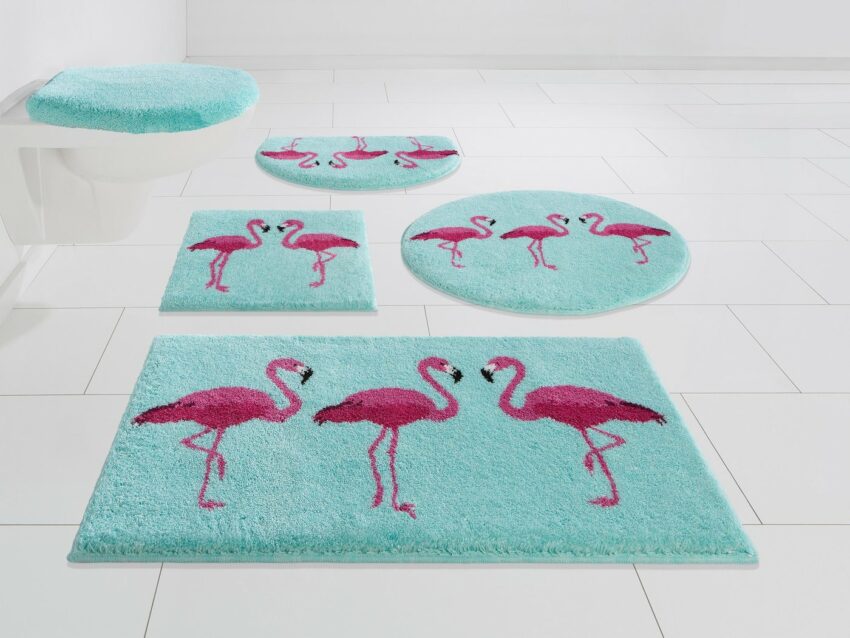 Badematte »Flamingos« GRUND exklusiv, Höhe 20 mm, rutschhemmend beschichtet-Badematten-Ideen für dein Zuhause von Home Trends