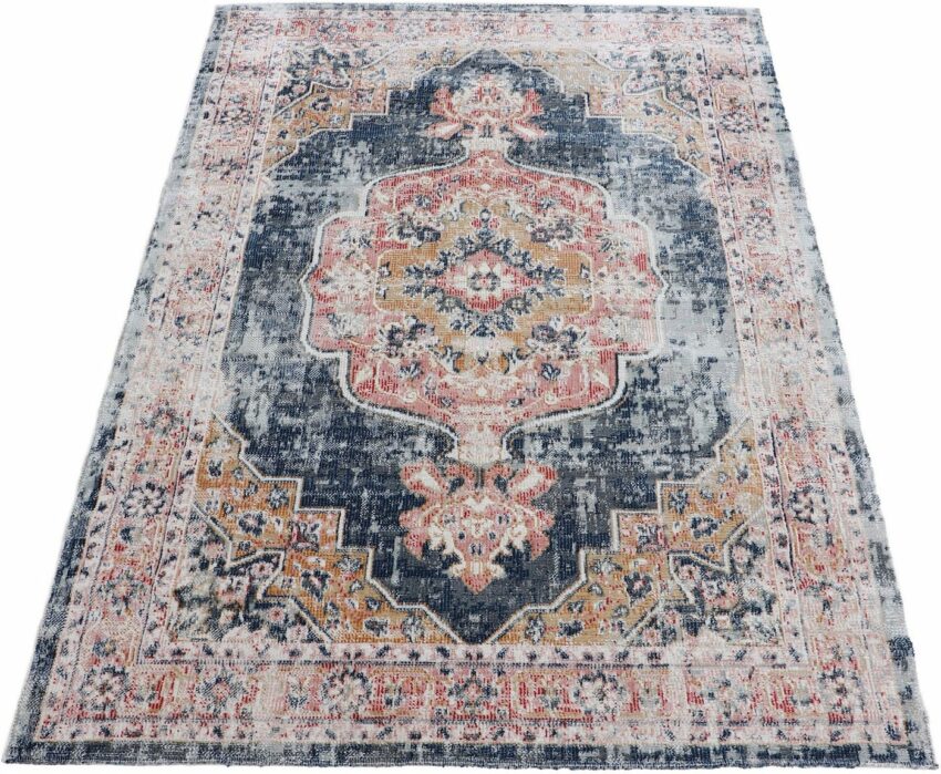 Teppich »Omen_4«, carpetfine, rechteckig, Höhe 3 mm, Orient Vintage Look-Teppiche-Ideen für dein Zuhause von Home Trends