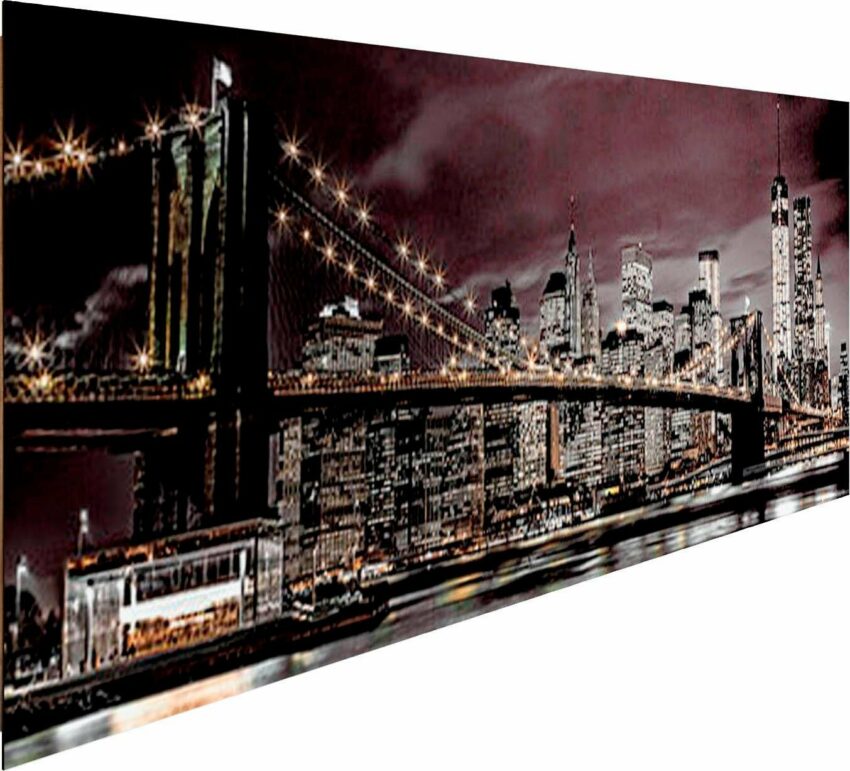 Reinders! Deco-Panel »New York bei Nacht«, 156/52 cm-Bilder-Ideen für dein Zuhause von Home Trends