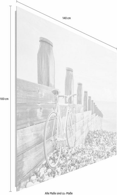 Reinders! Deco-Panel »Fahrrad am Strand«, 140/100 cm-Bilder-Inspirationen