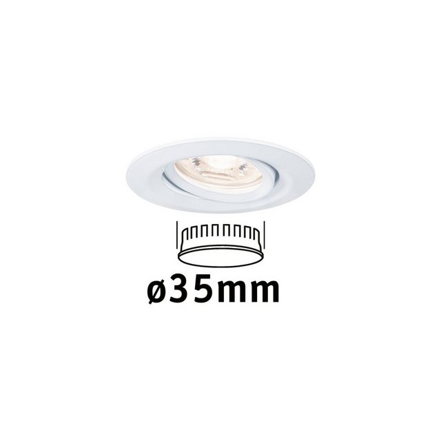 Paulmann LED Einbaustrahler »Nova mini schwenkbar 1x4W 2.700K Weiß matt 230V«-Lampen-Inspirationen