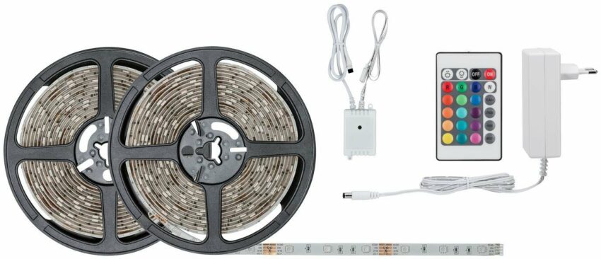 Paulmann LED Stripe »SimpLED 10m RGB bunt dimmbar Set beschichtet 28W«, 1-flammig, mit Fernbedienung, Memoryfunktion-Lampen-Ideen für dein Zuhause von Home Trends
