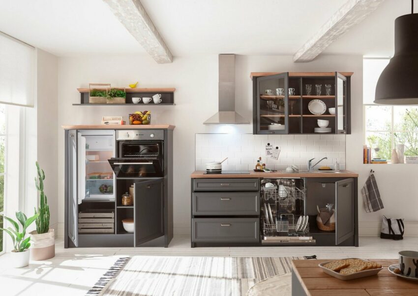 Home affaire Küchenzeile »Hedingen«, 344 cm,breit, wahlweise mit oder ohne E-Geräte-Küchenzeilen-Ideen für dein Zuhause von Home Trends