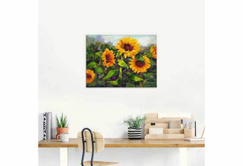 Artland Glasbild »Das Erwachen der Sonnenblumen IV«, Blumen (1 Stück)-Bilder-Ideen für dein Zuhause von Home Trends