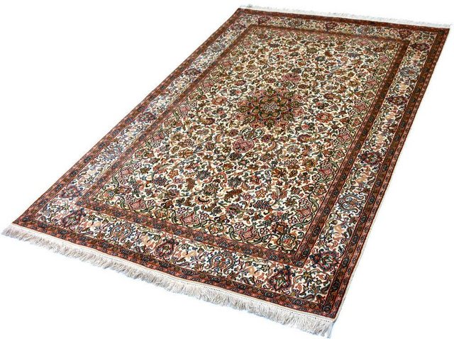 Seidenteppich »Kashan 8365«, Kayoom, rechteckig, Höhe 10 mm, Einzelstück mit Zertifikat, Wohnzimmer-Teppiche-Inspirationen