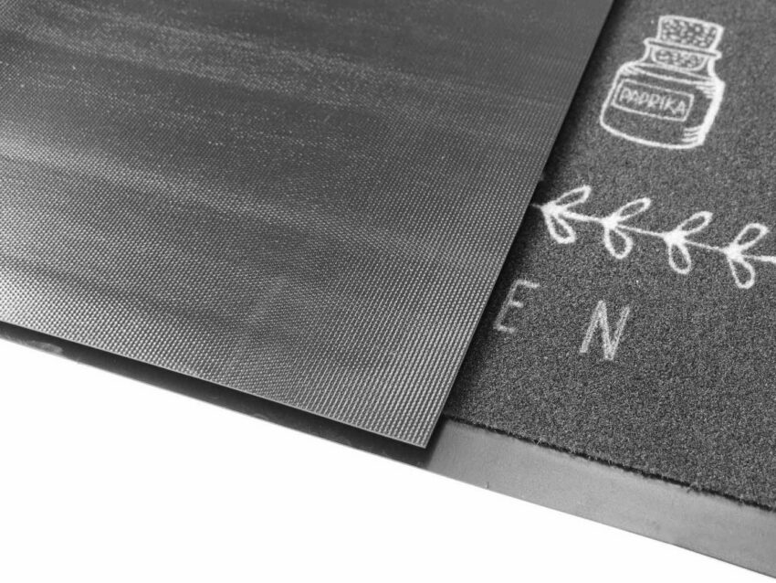 Küchenläufer »HEART OF THE KITCHEN«, Primaflor-Ideen in Textil, rechteckig, Höhe 6,5 mm, mit Schriftzug, Größe 50x150 cm, rutschhemmend-Teppiche-Ideen für dein Zuhause von Home Trends