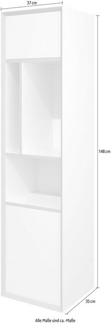Müller SMALL LIVING Mehrzweckschrank »VERTICO VERTICAL TWO« Hochschrank passend zur Serie Vertiko, optimal zum Bau einer kombinierten Wohnwand-Schränke-Inspirationen