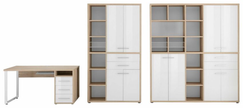Maja Möbel Büro-Set »1391«, (Set, 3-St)-Büromöbel-Sets-Ideen für dein Zuhause von Home Trends