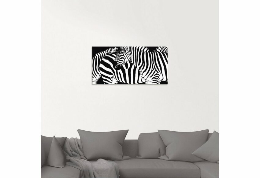 Artland Glasbild »Zebrastreifen«, Wildtiere (1 Stück)-Bilder-Ideen für dein Zuhause von Home Trends