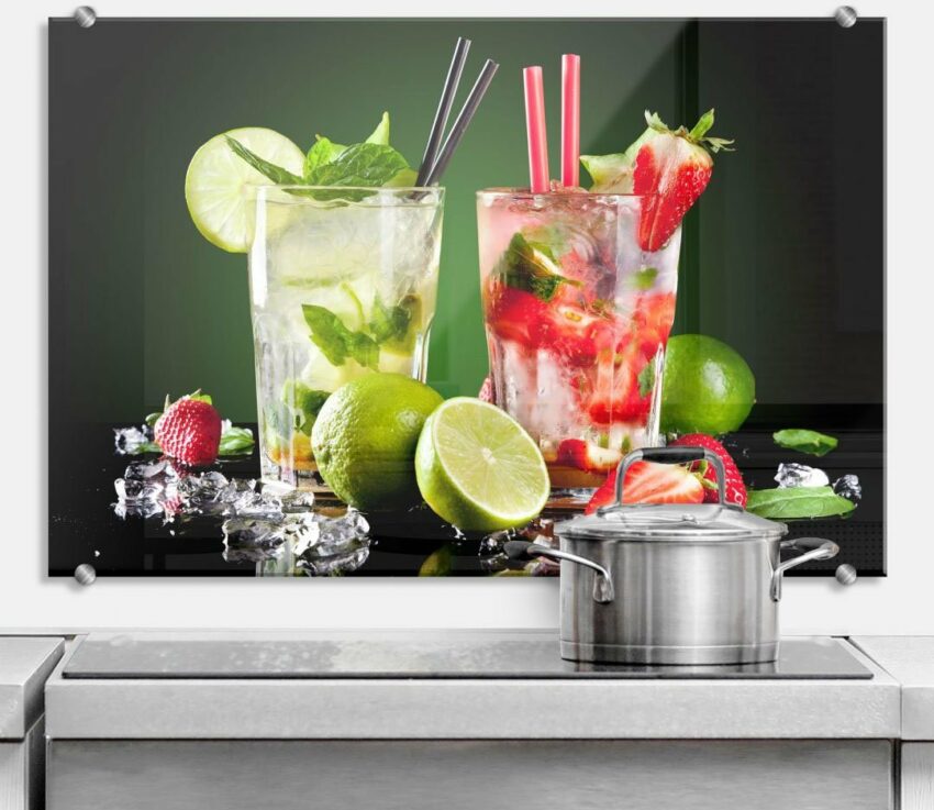 Wall-Art Küchenrückwand »3D Spritzschutz Cocktail Hour«, (1-tlg)-Küchenrückwände-Ideen für dein Zuhause von Home Trends