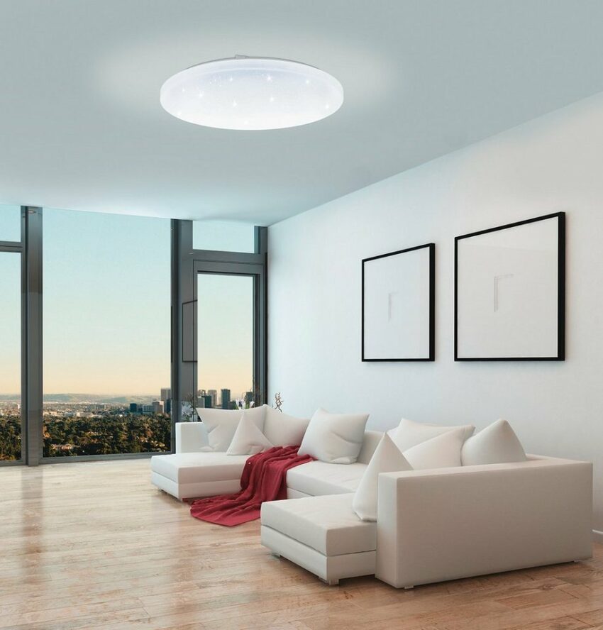 EGLO Deckenleuchte »FRANIA-A«, weiß / Ø 30 x H5,5 cm / inkl. 1 x LED-Platine (je 19W, 1050lm, 2700-6500K) / CCT Farbtemperatursteuerung - dimmbar - Nachtlichtfunktion - mit Fernbedienung - Deckenlampe - Flurlampe - Schlafzimmerlampe-Lampen-Ideen für dein Zuhause von Home Trends