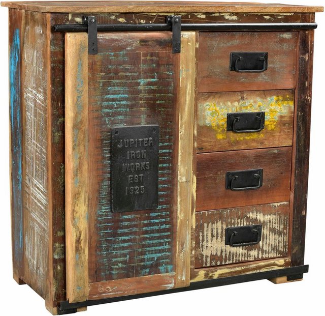 SIT Kommode »Jupiter«, aus recyceltem Altholz, Breite 77, Shabby Chic, Vintage-Kommoden-Inspirationen