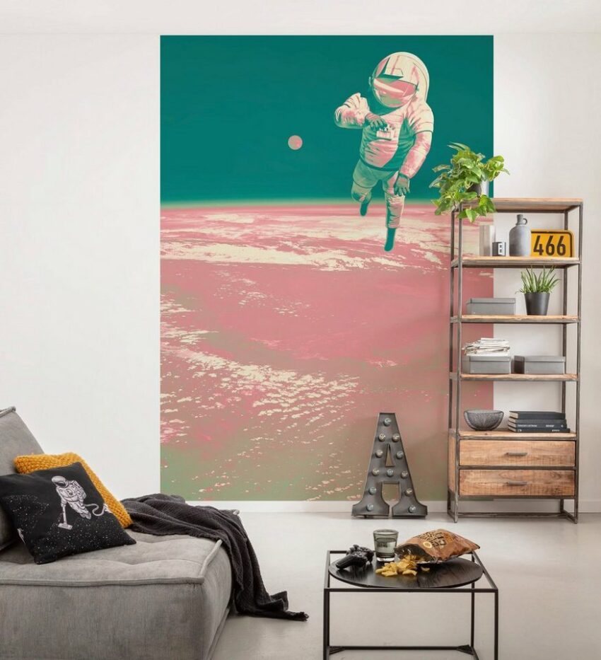 Komar Fototapete »Spacewalk«, glatt, bedruckt, Comic, Retro, mehrfarbig, BxH: 200x280 cm-Tapeten-Ideen für dein Zuhause von Home Trends