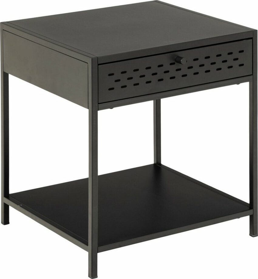 andas Nachttisch »New York«, mit einer Schublade, mit einem schwarzen Metallgestell in gradliniger Optik, Höhe 51 cm-Tische-Ideen für dein Zuhause von Home Trends