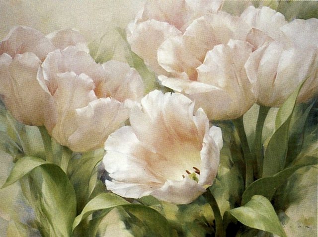 Home affaire Kunstdruck »LEVASHOV / Pink Tulips«, (1 Stück)-Bilder-Inspirationen