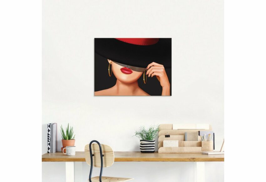 Artland Glasbild »Die Lady von der Rennbahn«, Frau (1 Stück)-Bilder-Ideen für dein Zuhause von Home Trends